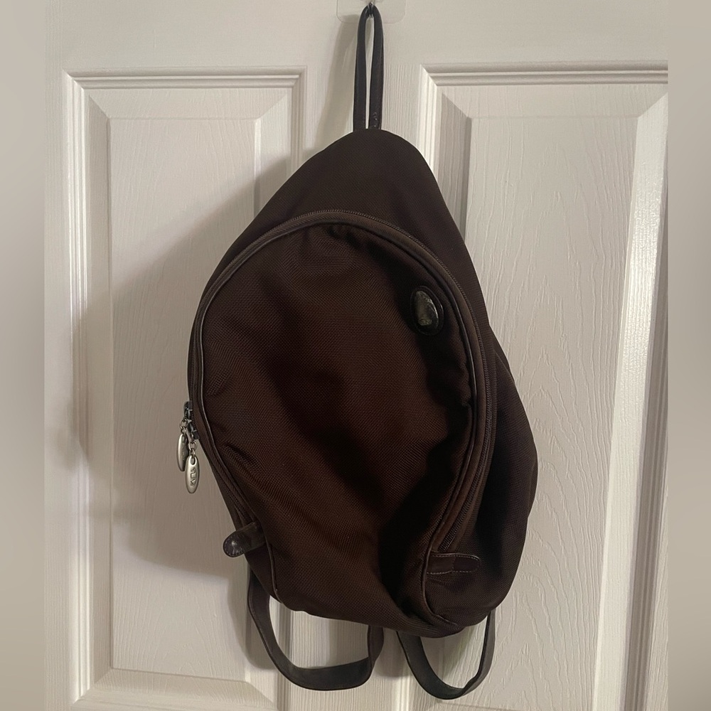 Vintage TUMI brown mini backpack